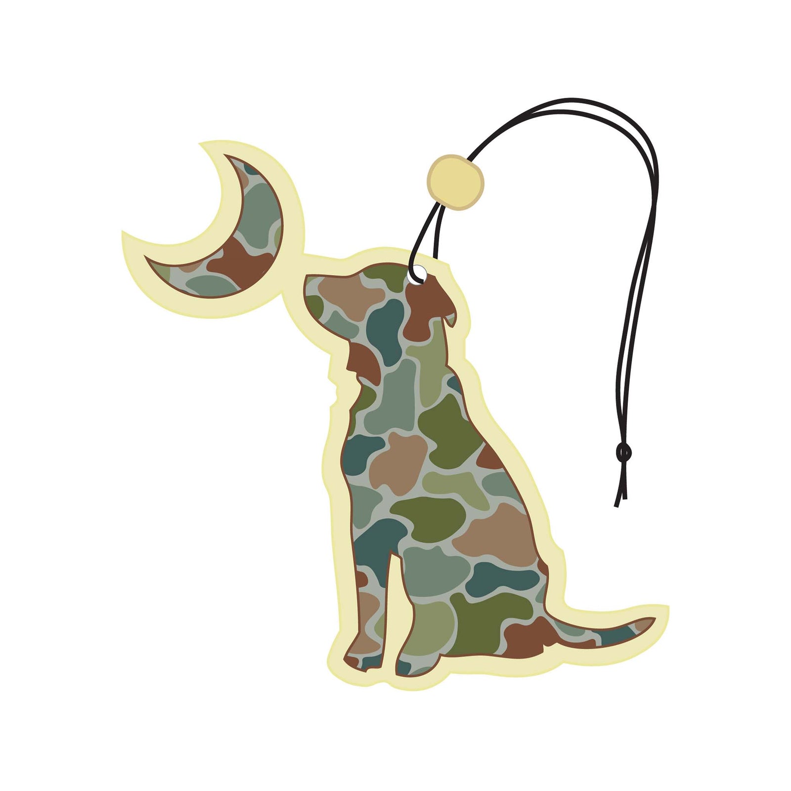 Local Boy Outfitters River Camo Dog Moon Air Freshener