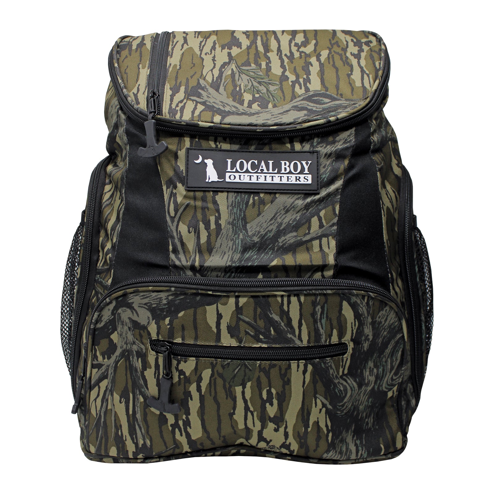 Treestand Camo Backpack Cooler by local boy outfitters.