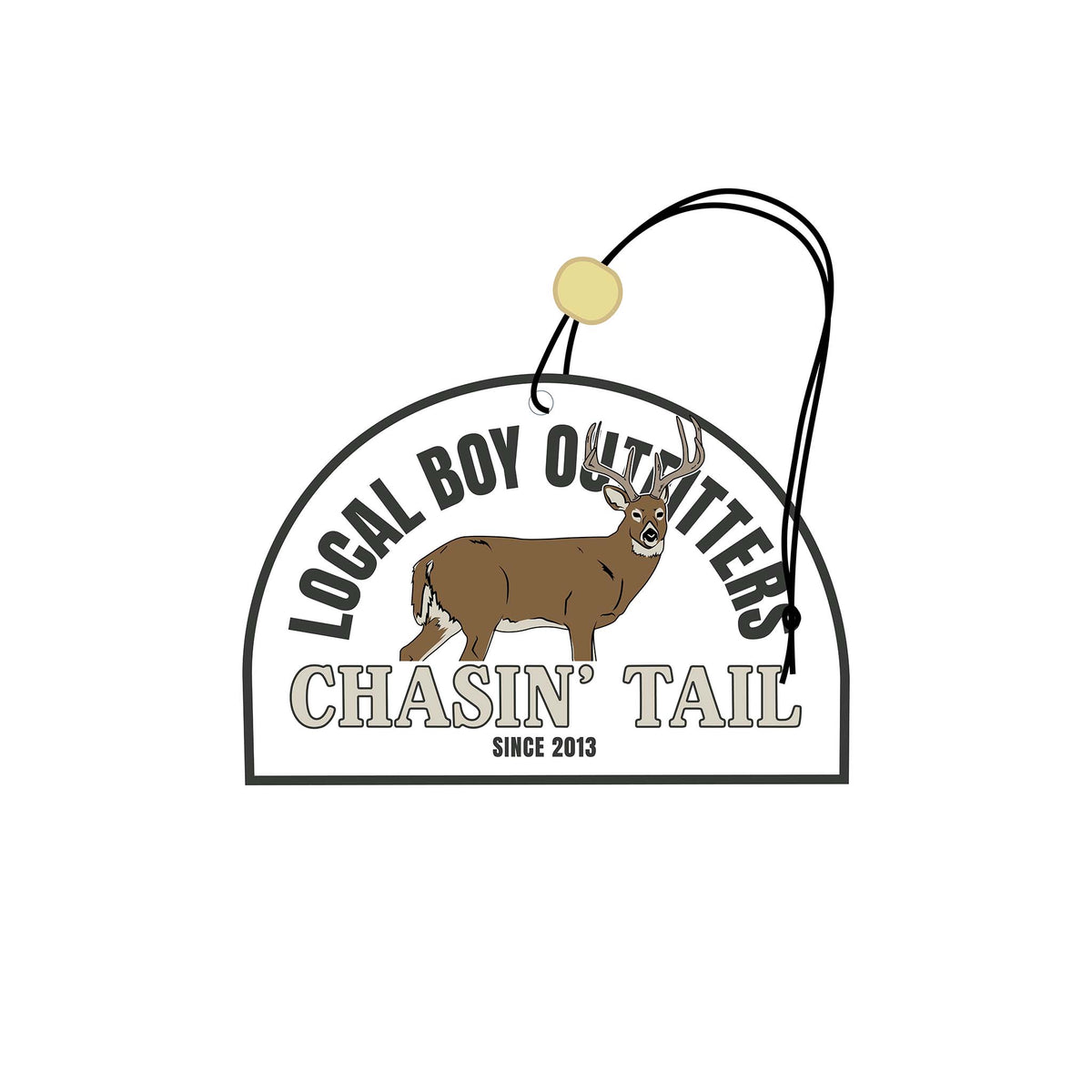 Chasin Tail Local Boy deer air freshener.