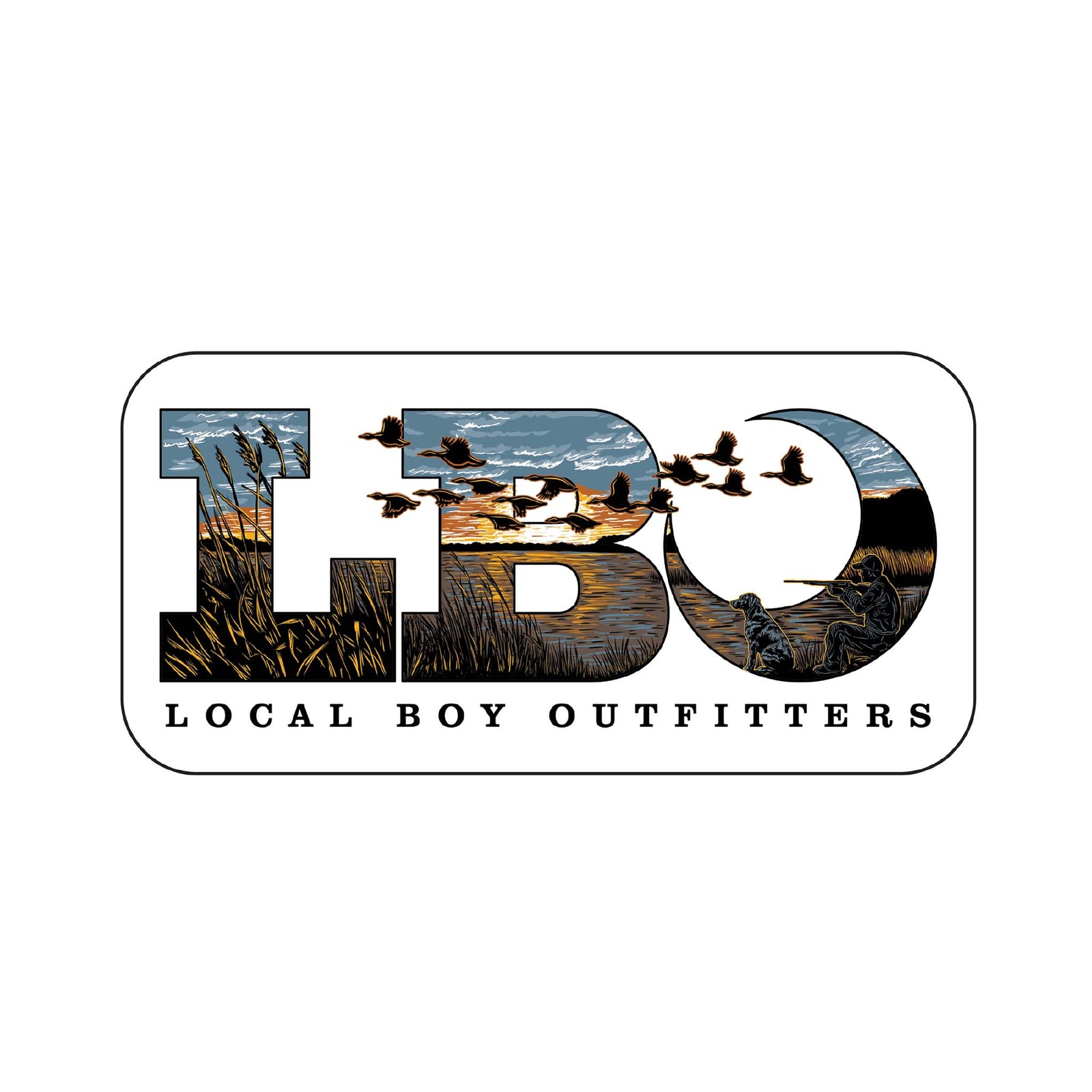 local boy outfitters Marsh Scene Decal