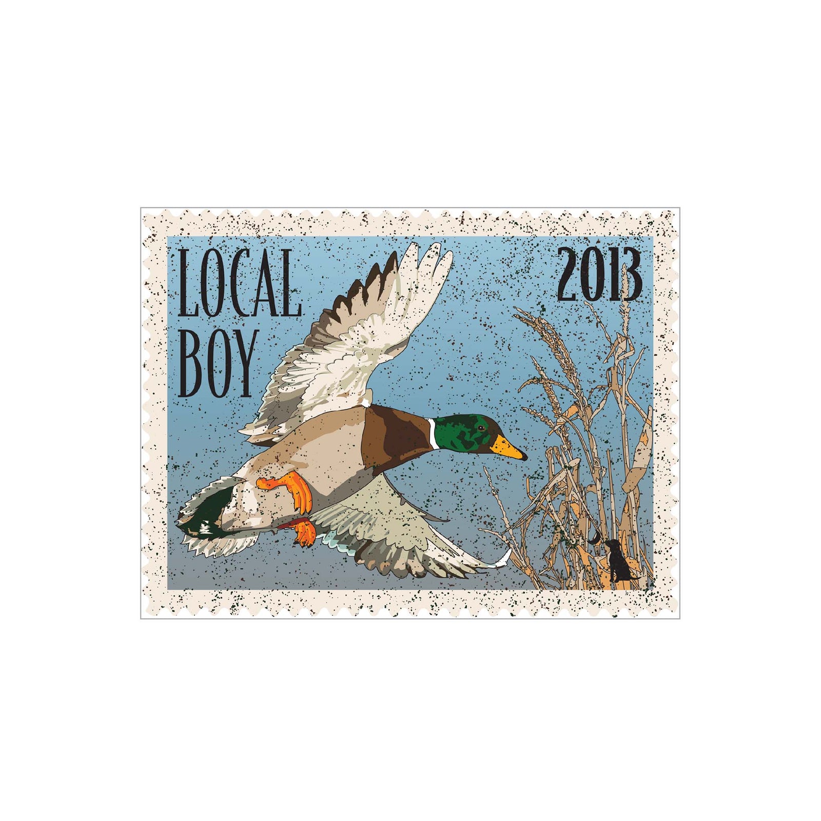 Local Boy outfitters Mallard Stamp Decal