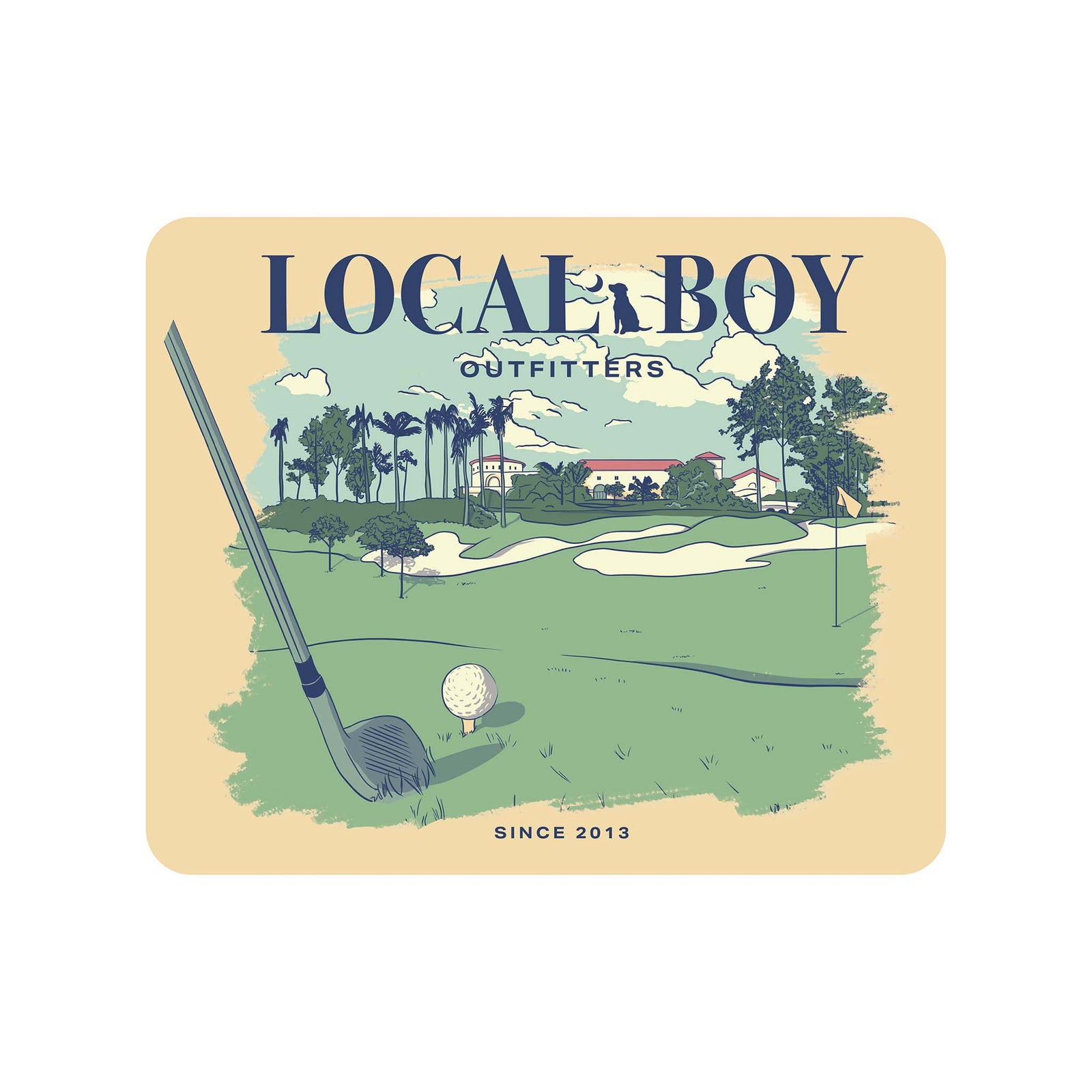 Local Boy gold scene decal