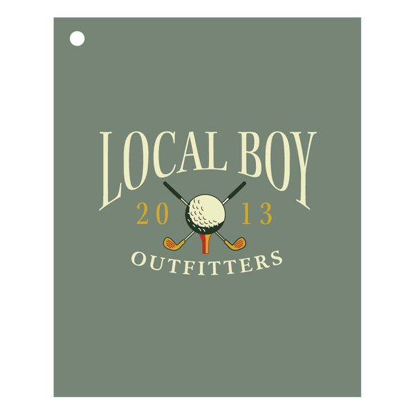 Vintage Local Boy logo golf towel