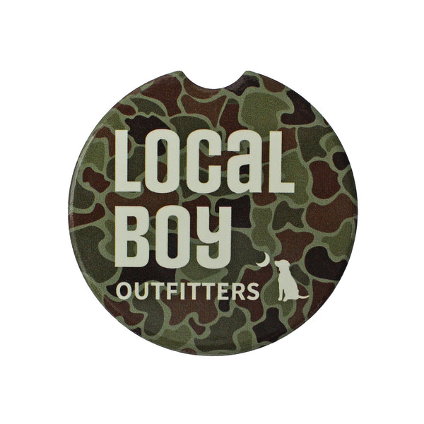 Localflauge Aligned Camo Car Coaster