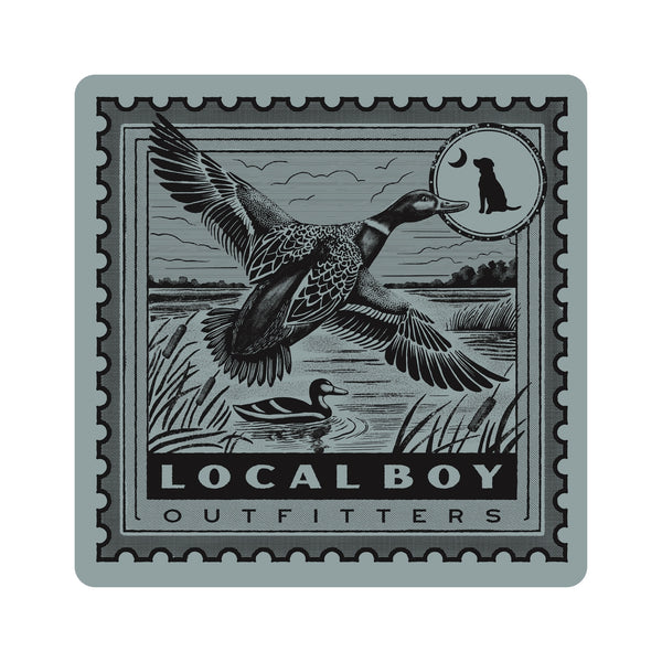 Mallard In Flight Stamp Decal