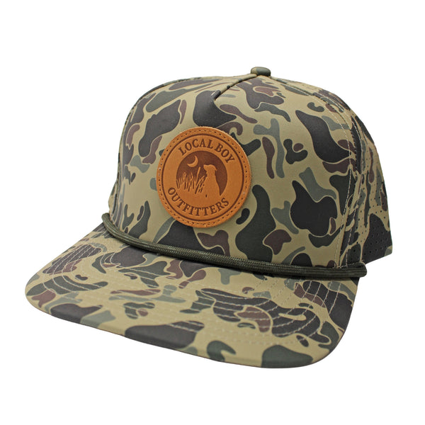 Classic Logo Leather Patch Performance Hat in Realtree Camo