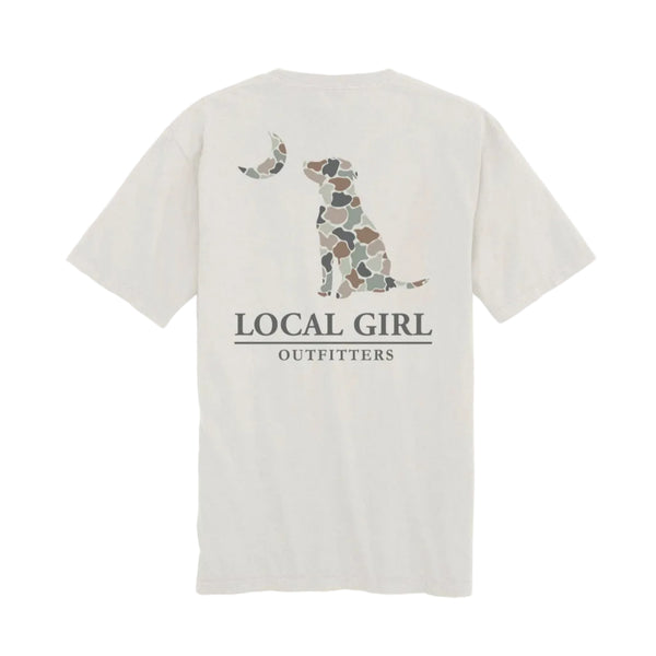 Youth Flora Forest Camo Short Sleeve T-Shirt in Silver