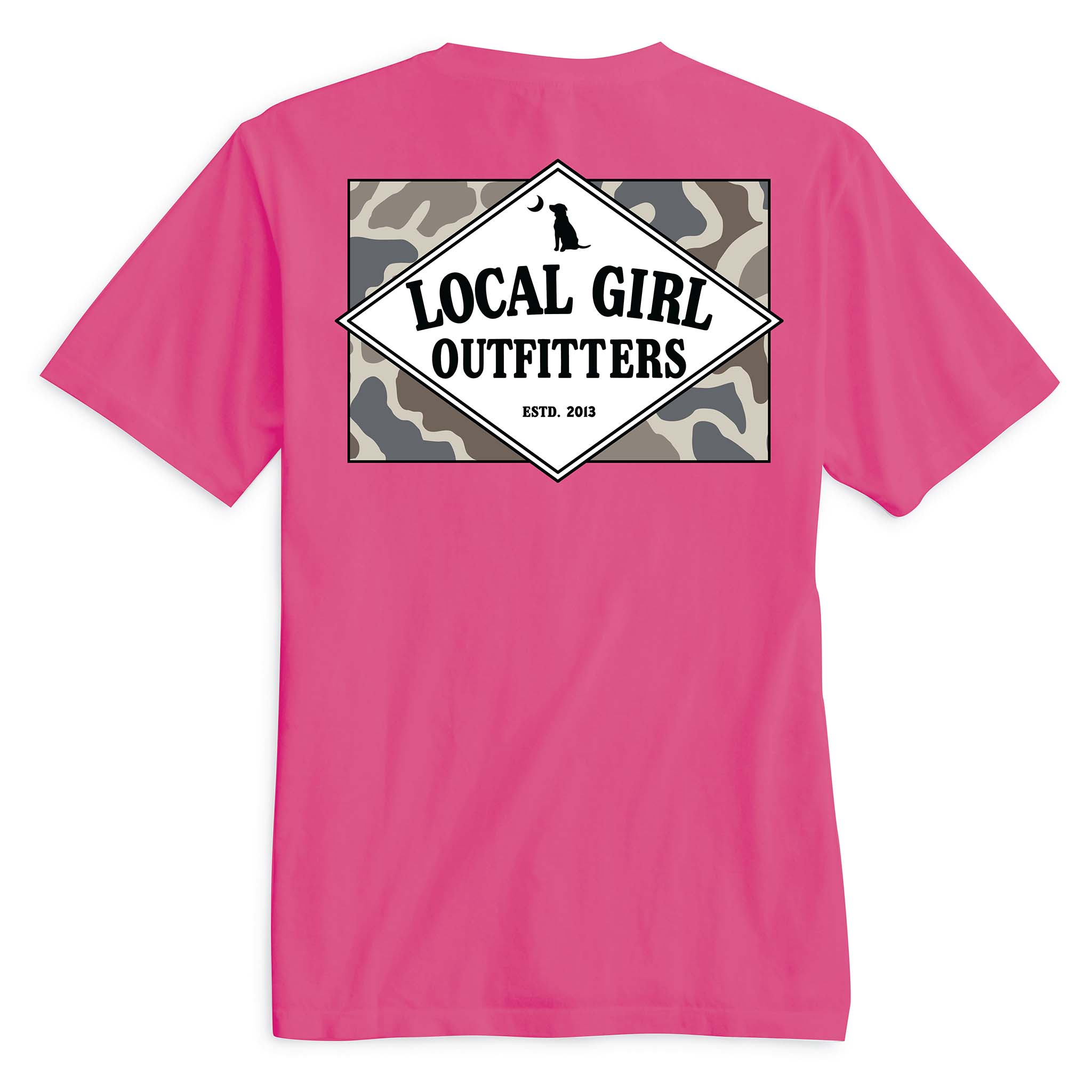 Local Girl Founders Flag Short Sleeve T-Shirt Palmetto Moon
