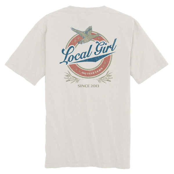 Local girl outfitters Vintage Miller Short Sleeve T-Shirt in light grey
