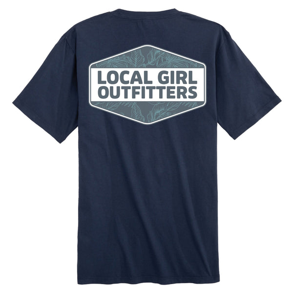 Diamond Crest Blue Tropics Short Sleeve T-Shirt