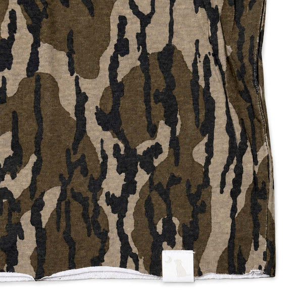 Short Sleeve Boxy Cropped Athletic Top in Original Bottomland