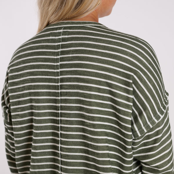 Local Girl Revive Lounge Top in Olive