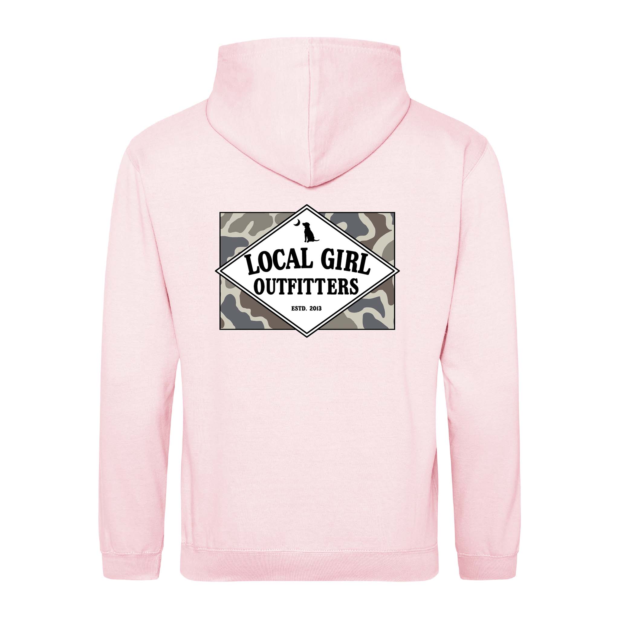 Local Girl Founder Flag Hoodie Baby Pink