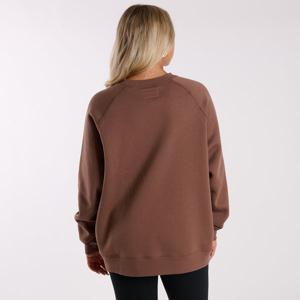 Crescent Crewneck Sweatshirt in Espresso