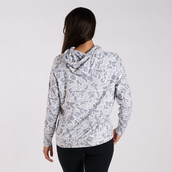 White Camo Performance Hemlock Hoodie