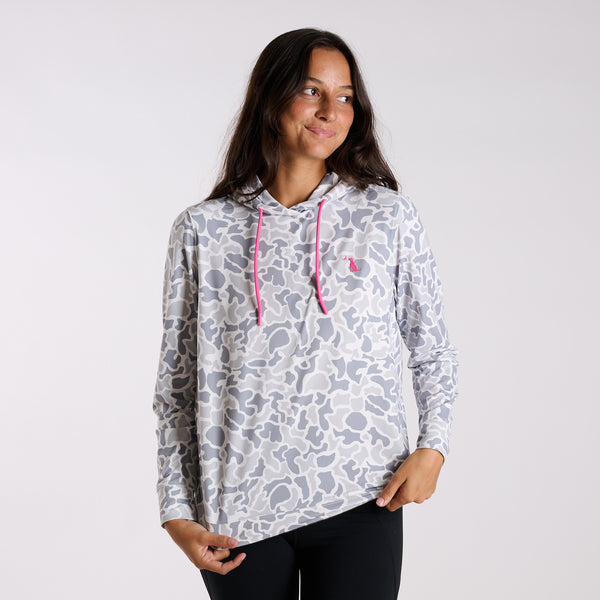 White Camo Performance Hemlock Hoodie