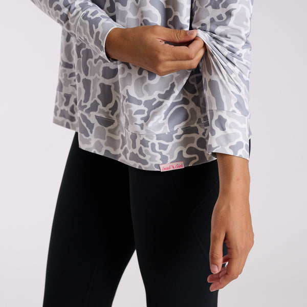 White Camo Performance Hemlock Hoodie