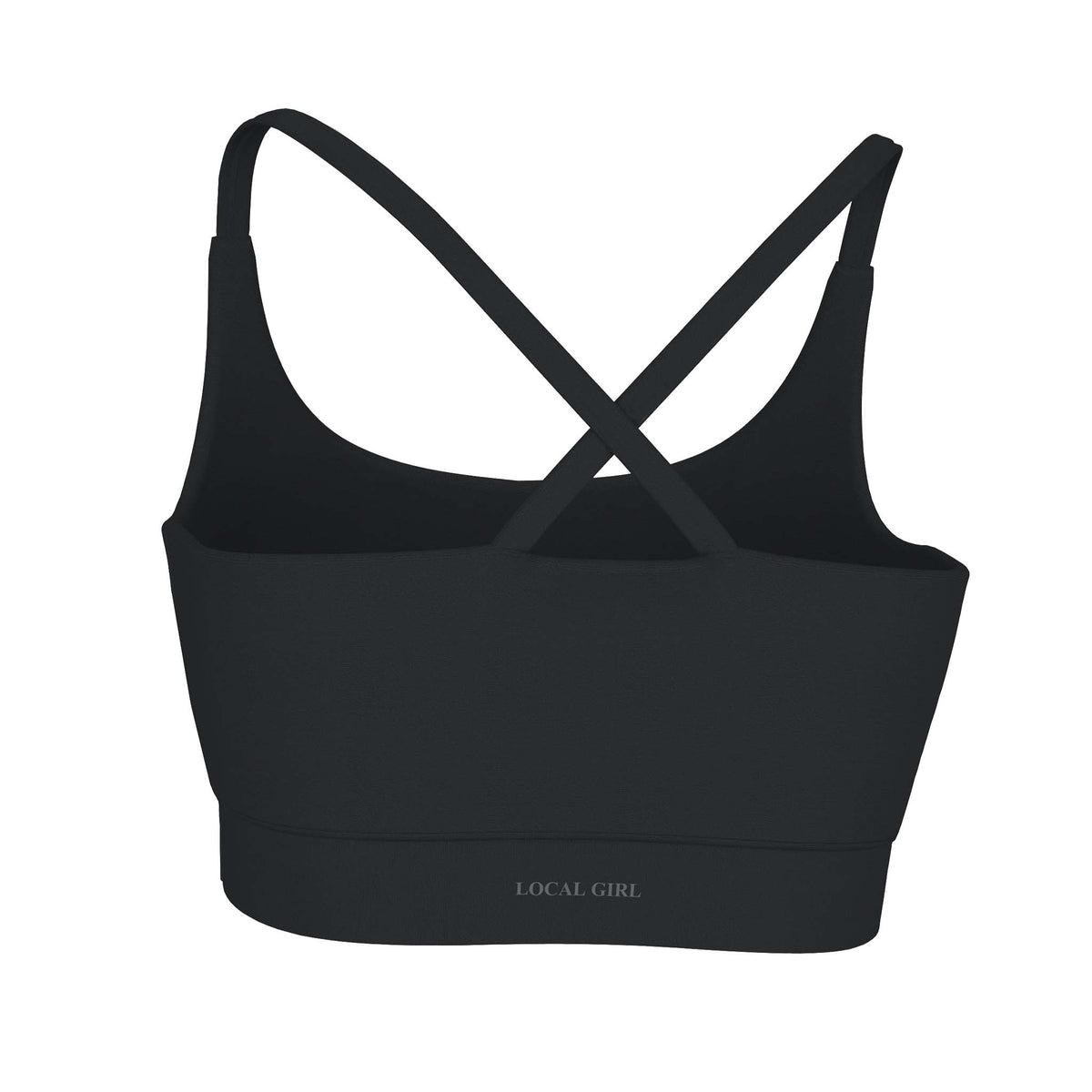 Local Girl Black Sports Bra