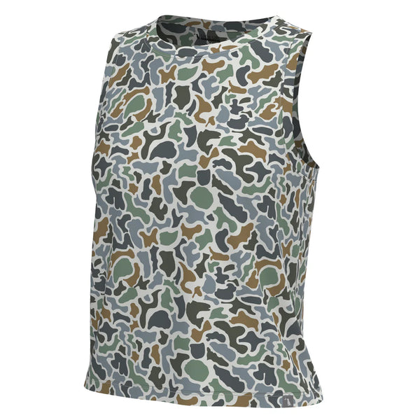 Local Girl Muscle Tank in Forest Localflage Bluff