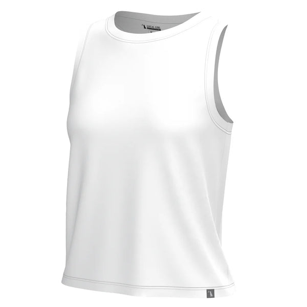 Local Girl Muscle Tank in White