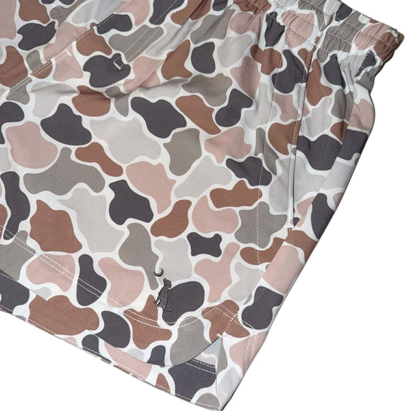 Women's Volley Shorts in Flora Forest Camo