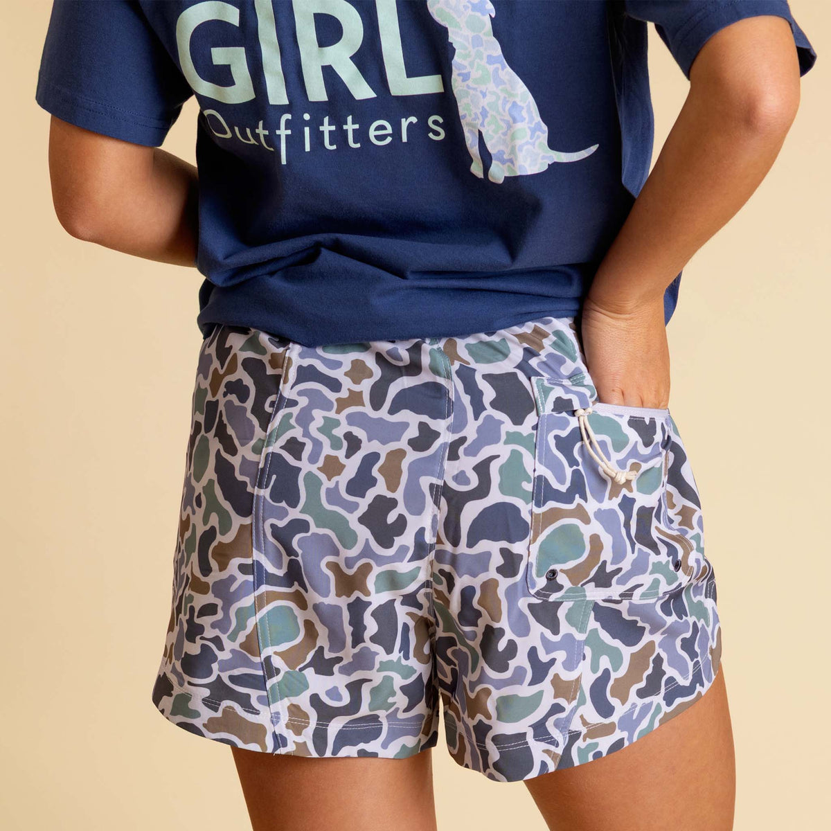 Volley Shorts in Localflage Bluff