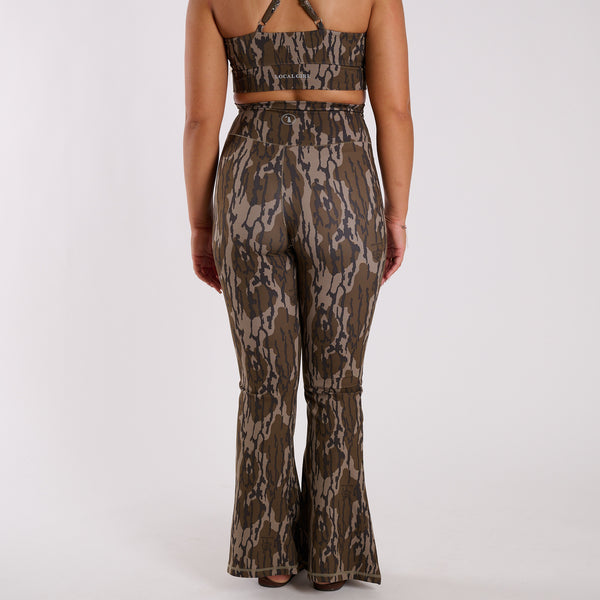 High Waisted Flare Leggings in Original Bottomland