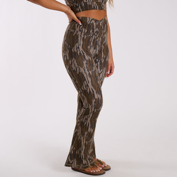 High Waisted Flare Leggings in Original Bottomland