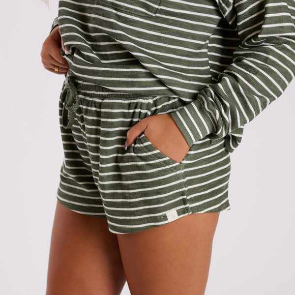Women's Revive Lounge Shorts in Olive
