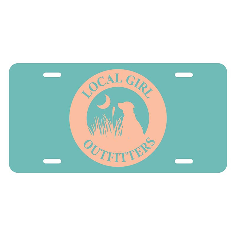 Local Girl Original Teal License Plate