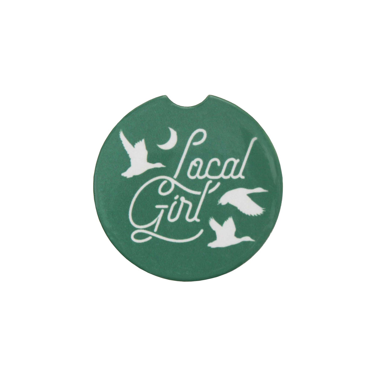 Keep your cup holders clean in style with this car coaster from Local Girl Outfitters.