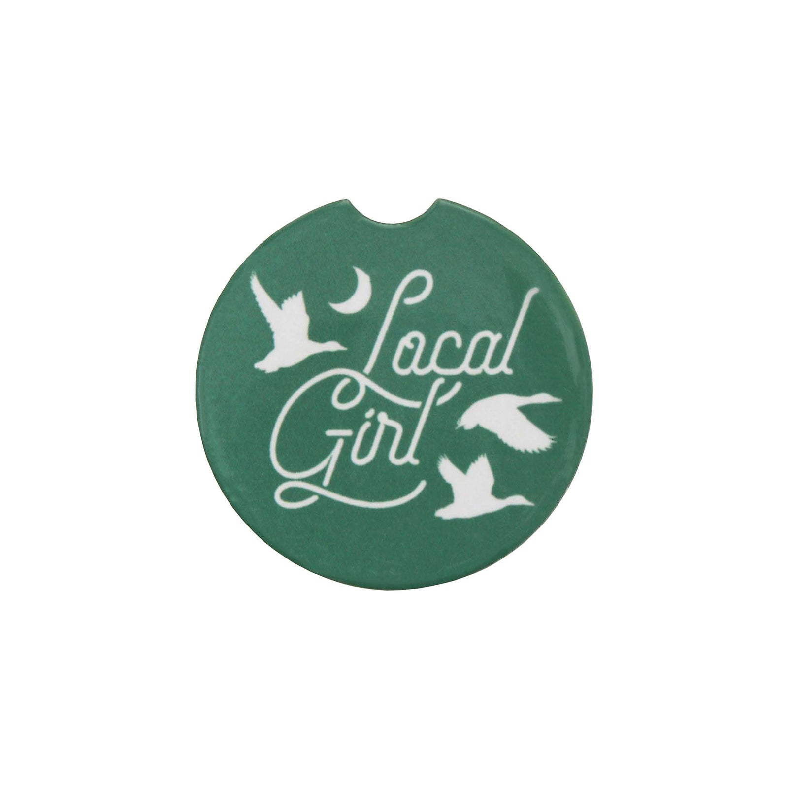 Keep your cup holders clean in style with this car coaster from Local Girl Outfitters.