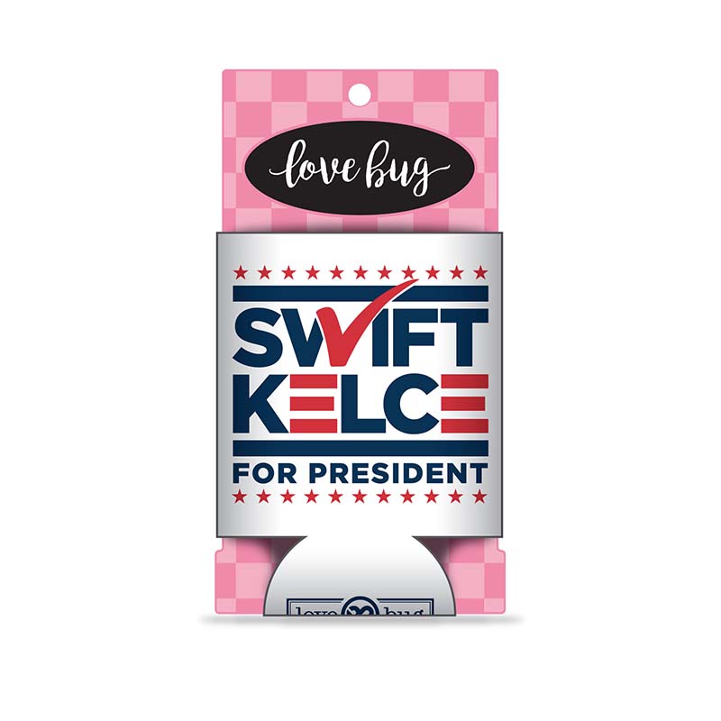Swift &amp; Kelce For President Regular Can Holder