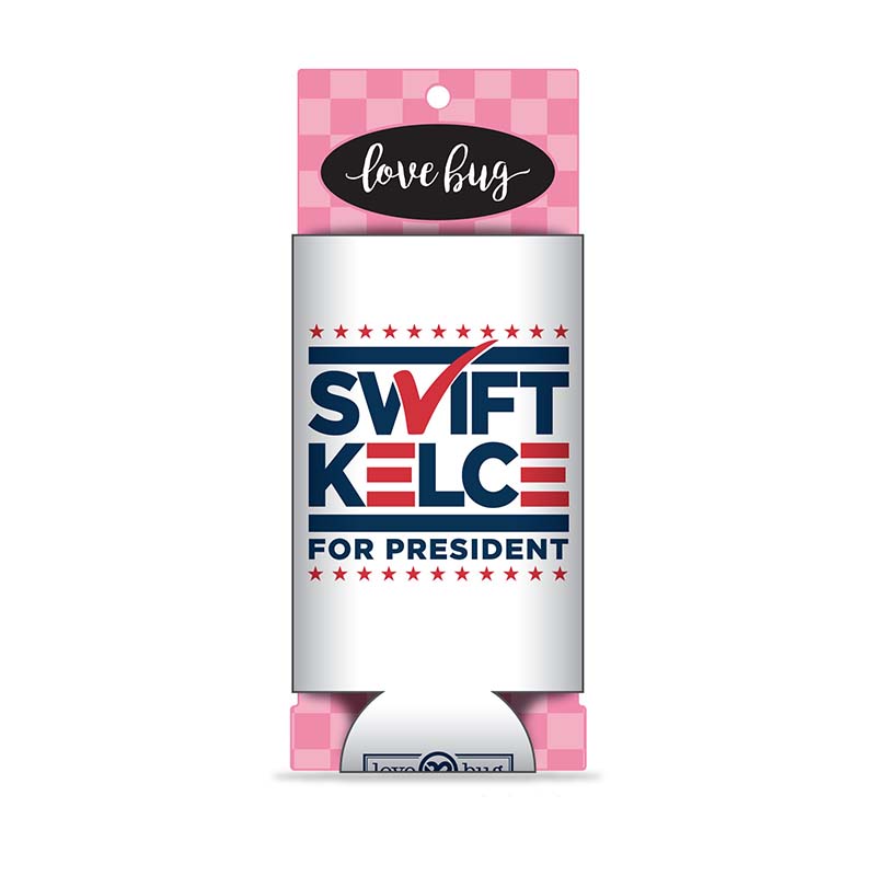 Swift/Kelce For President Slim Koozie