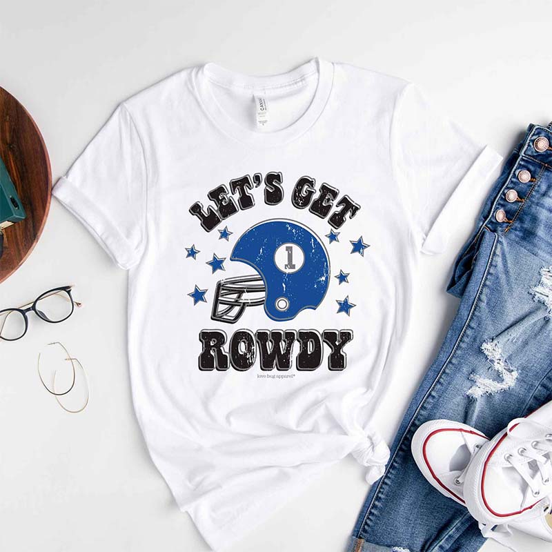 Let&#39;s Get Rowdy Short Sleeve T-Shirt in Dark Blue