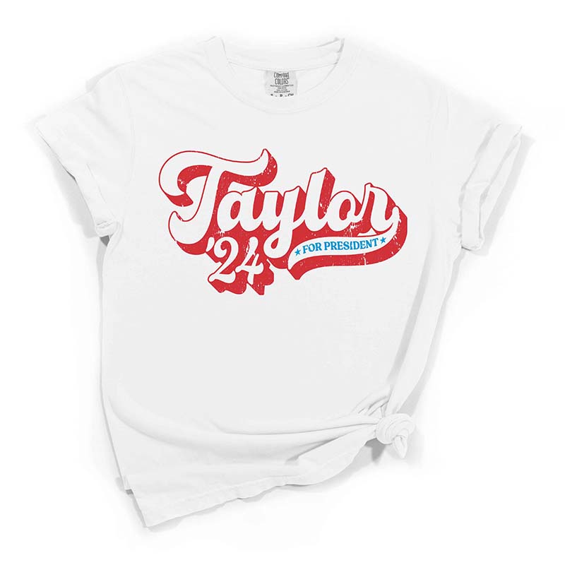 Taylor For President Short Sleeve T-Shirt