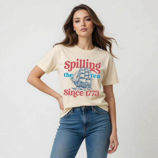 Spilling The Tea Short Sleeve T-Shirt