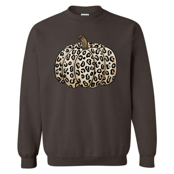Leopard Pumpkin Crewneck Sweatshirt