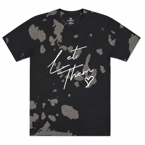 Let Them Black Tie Dye Short Sleeve T-Shirt