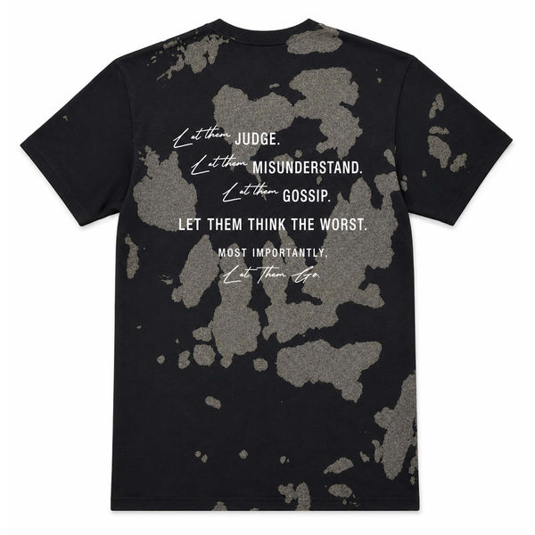 Let Them Black Tie Dye Short Sleeve T-Shirt