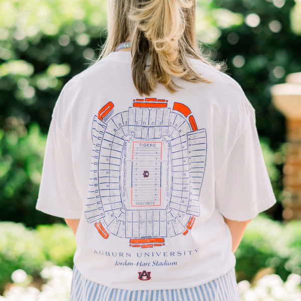 Auburn Tigers Jordan-Hare Blueprint Short Sleeve T-Shirt