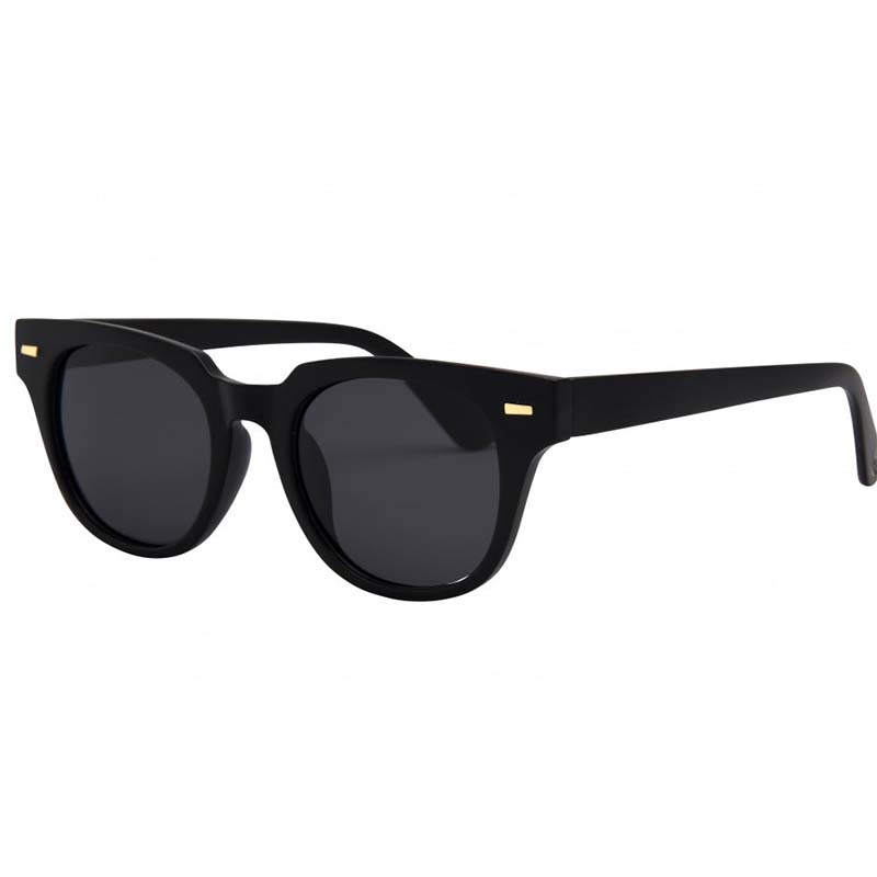 I-SEA Lido Sunglasses in Matte Black and Smoke