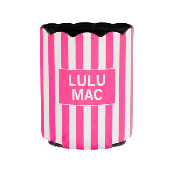 Lulu Mac Pink  Stripe Can Cooler