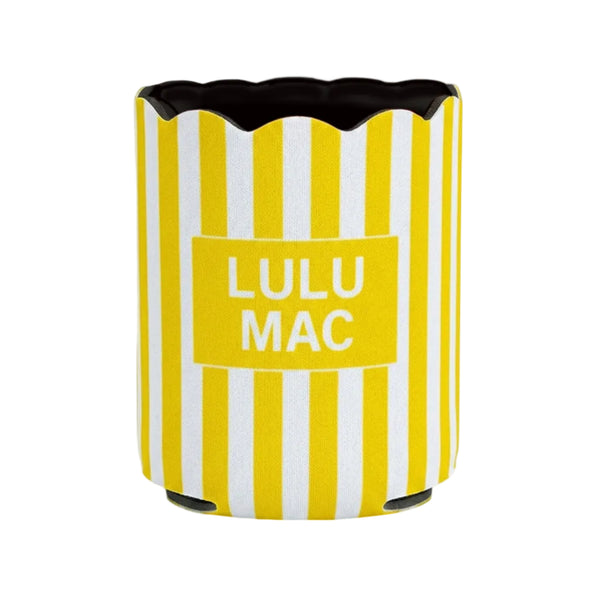 Lulu Mac Yellow Stripe Can Cooler