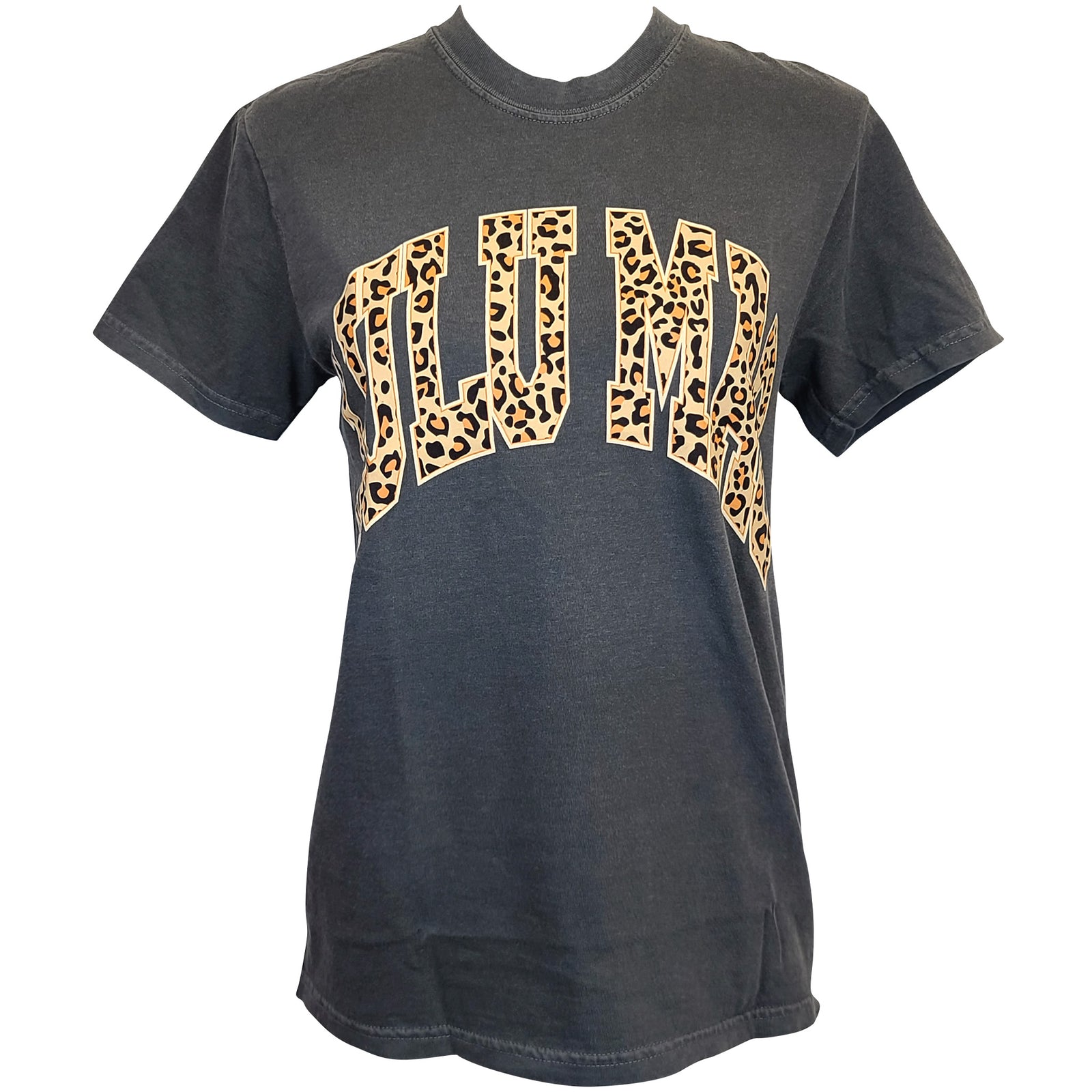 Lulu Mac Leopard Graphic Short Sleeve T-Shirt in Pepper