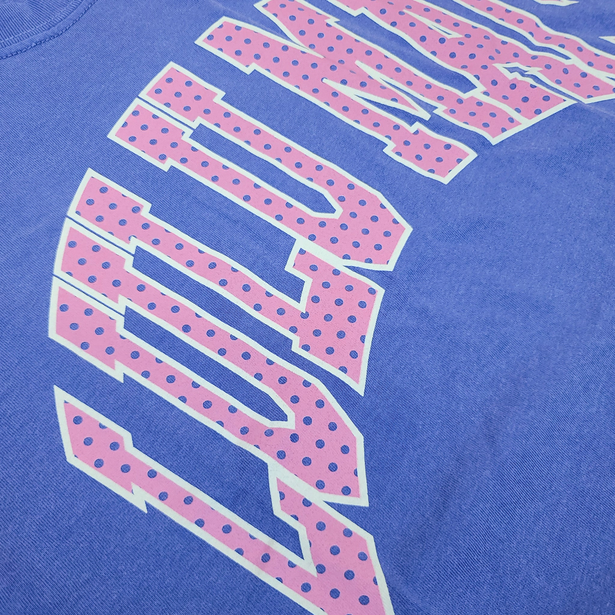 Lulu Mac Polka Dot Fill Short Sleeve T-Shirt Flo Blue