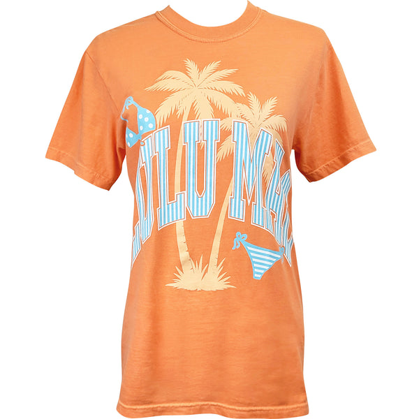 Lulu Mac Beach Babe Short Sleeve T-Shirt in Melon