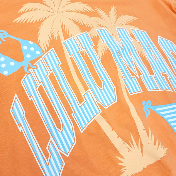 Lulu Mac Beach Babe Short Sleeve T-Shirt in Melon