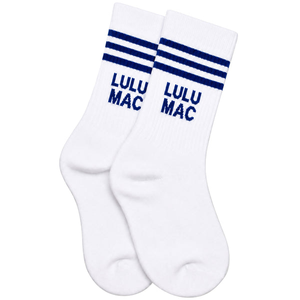 Lulu Mac Crew Socks in Royal Blue