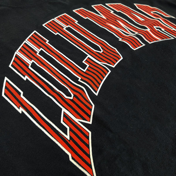 Lulu Mac Striped Short Sleeve T-Shirt in Red and Black